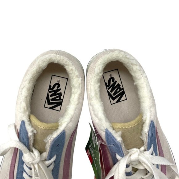 VANS Old Skool Platform For Women Sherpa Suede Multi Low Top Shoes VN0A7Q5MMUL - Picture 8 of 10